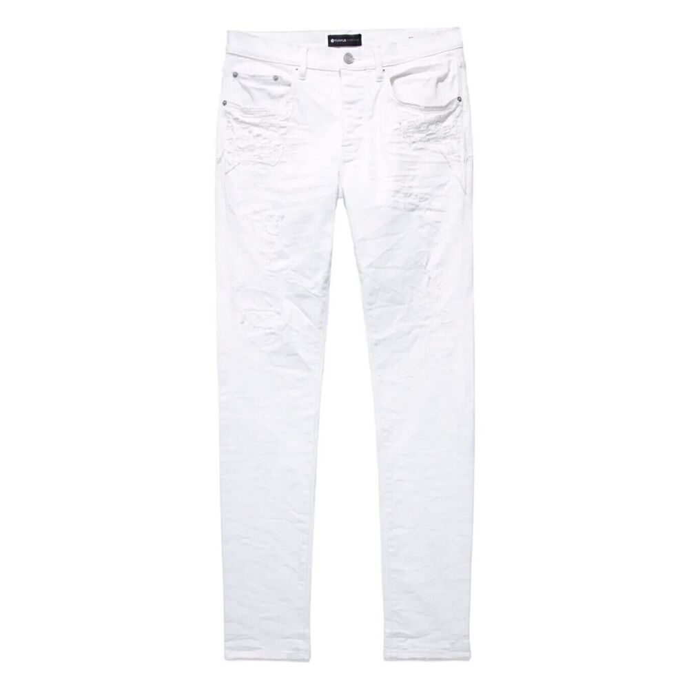 $320 New PURPLE BRAND (WHITE QUILTED DESTROY POCKET JEAN) Size 31